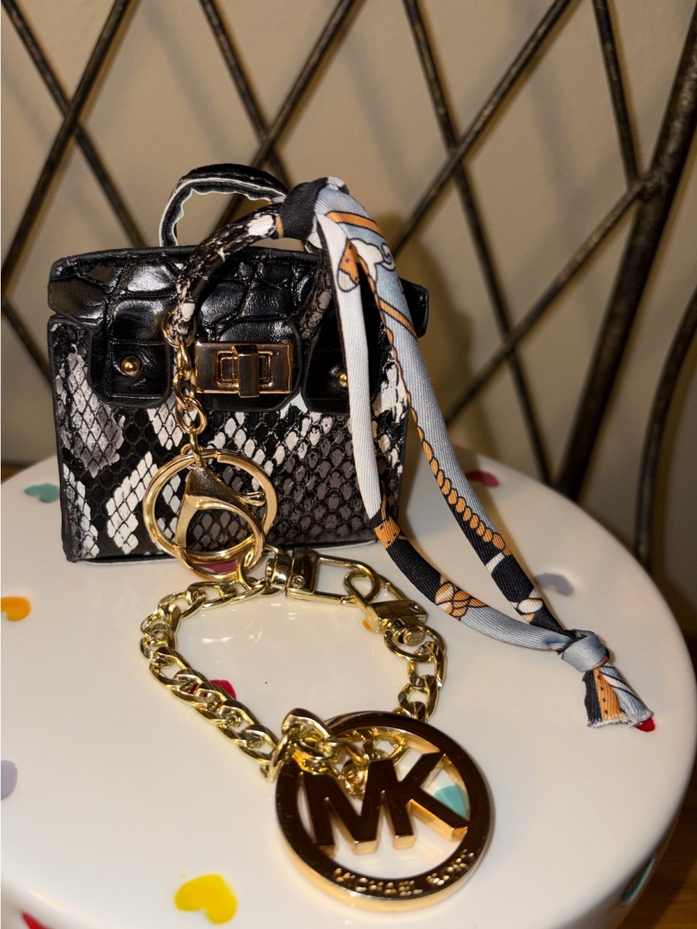 Michael Kors Gold-Tone MK Logo - Picture 6 of 6